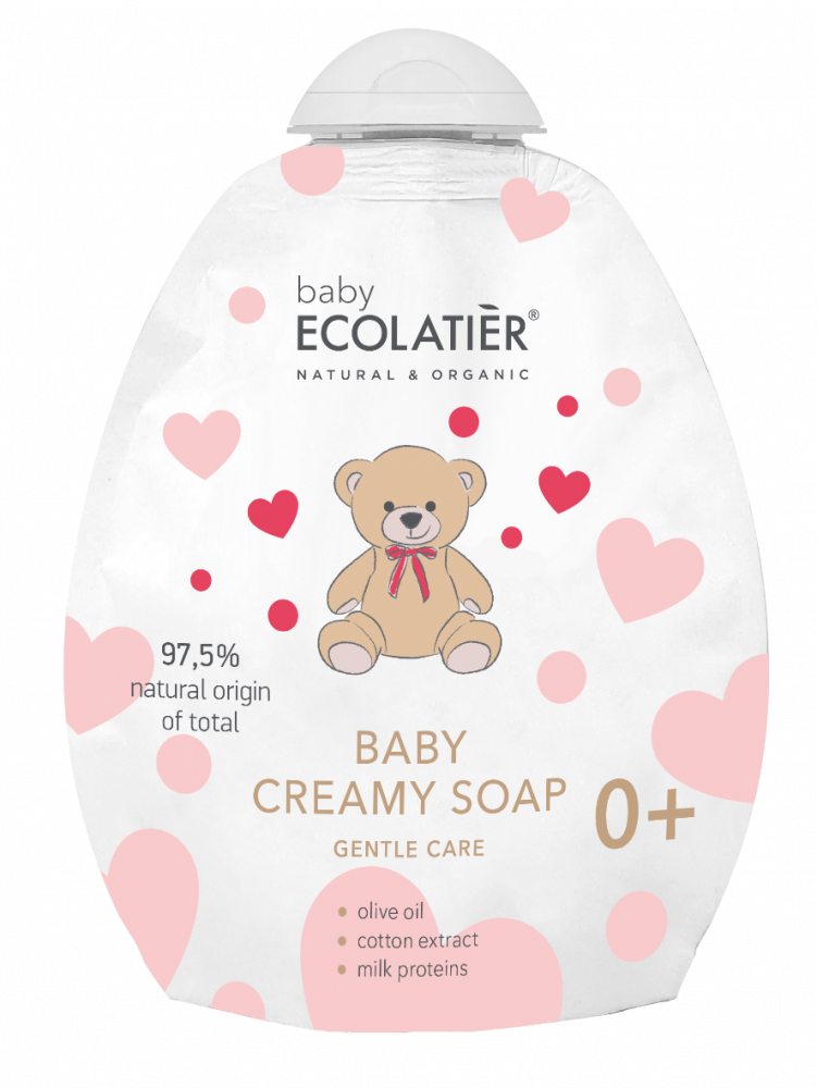 Ecolatier detské jemné krémové mydlo 0+ doy pack vrecko