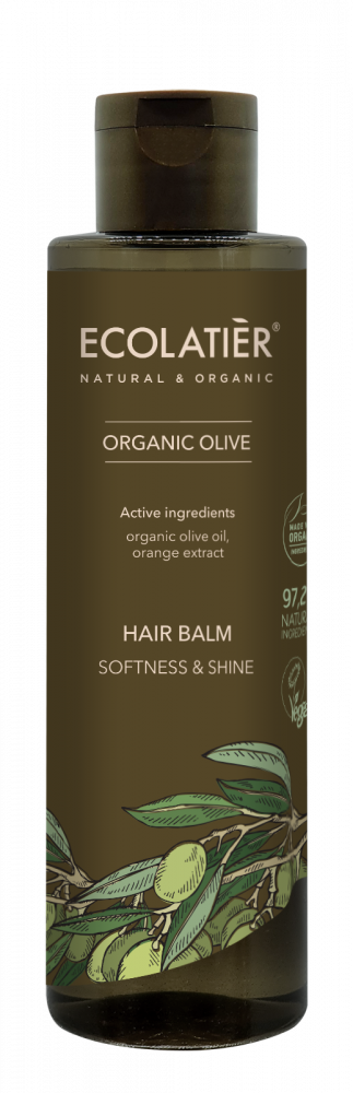 Ecolatier balzam na vlasy „jemnosť a lesk“ OLIVA