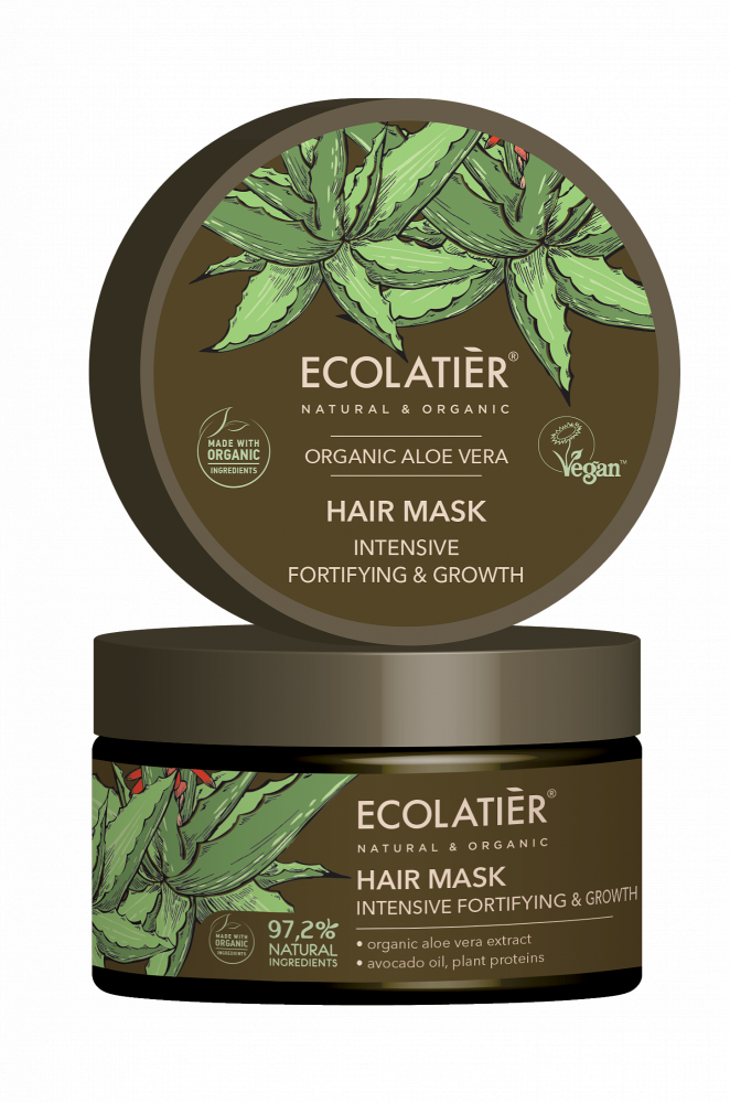 Ecolatier maska na vlasy „intenzívne spevnenie a rast“ ALOE VERA