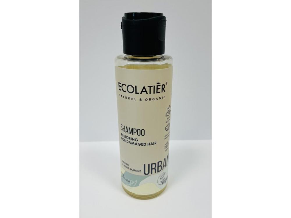 ECLU Shampoo RESTORING for damaged hair ARGAN & WHITE JASMINE, 100ml