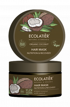Ecolatier maska na vlasy „výživa a oživenie“ KOKOS