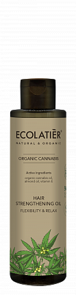 Ecolatier posilňujúci olej na vlasy „pružnosť a relaxácia“ KONOPE