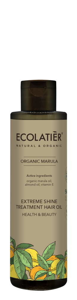 Ecolatier olejová kúra na vlasy pre extrémny lesk MARULA
