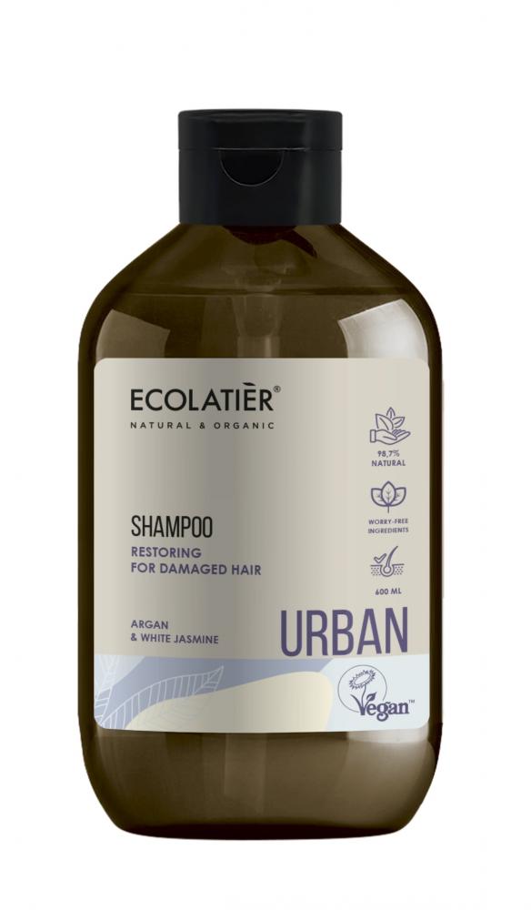 Urban obnovujúci šampón pre poškodené vlasy – argánový olej a biely jazmín 