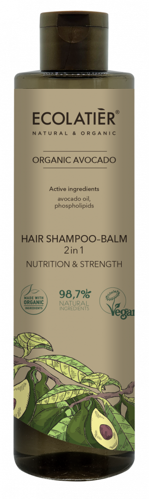 Ecolatier 2v1 šampón-balzam na vlasy AVOKÁDO