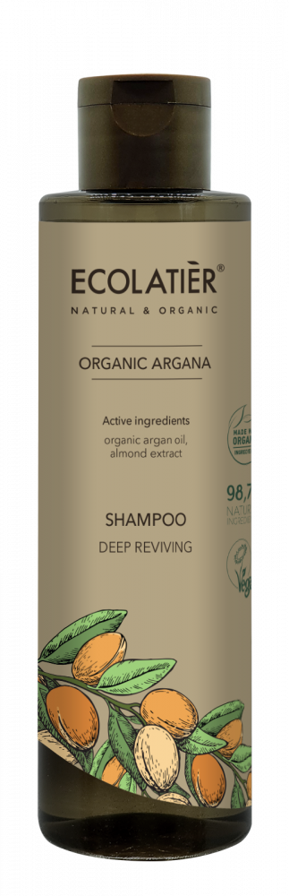 Ecolatier šampón na vlasy „hlboká obnova“ ARGAN