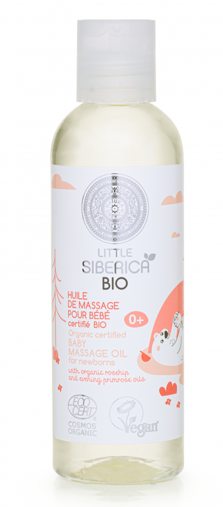 Little Siberica - organický certifikovaný detský masážny olej pre novorodencov