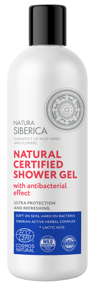 Prírodný certifikovaný sprchový gél s antibakterialnym účinkom