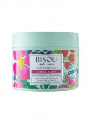 BISOU - Cukrov telov peeling s iernymi rbezami 