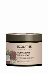 Ecolatier tekuté mydlo na telo a vlasy „výživa a oživenie“  KOKOS