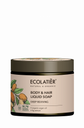 Ecolatier tekut mydlo na telo a vlasy hlbok obnova ARGAN