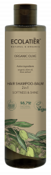 ECL Šampón-balzam 2v1 na vlasy „jemnosť a citlivosť“ OLIVA